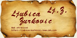 Ljubica Zurković vizit kartica